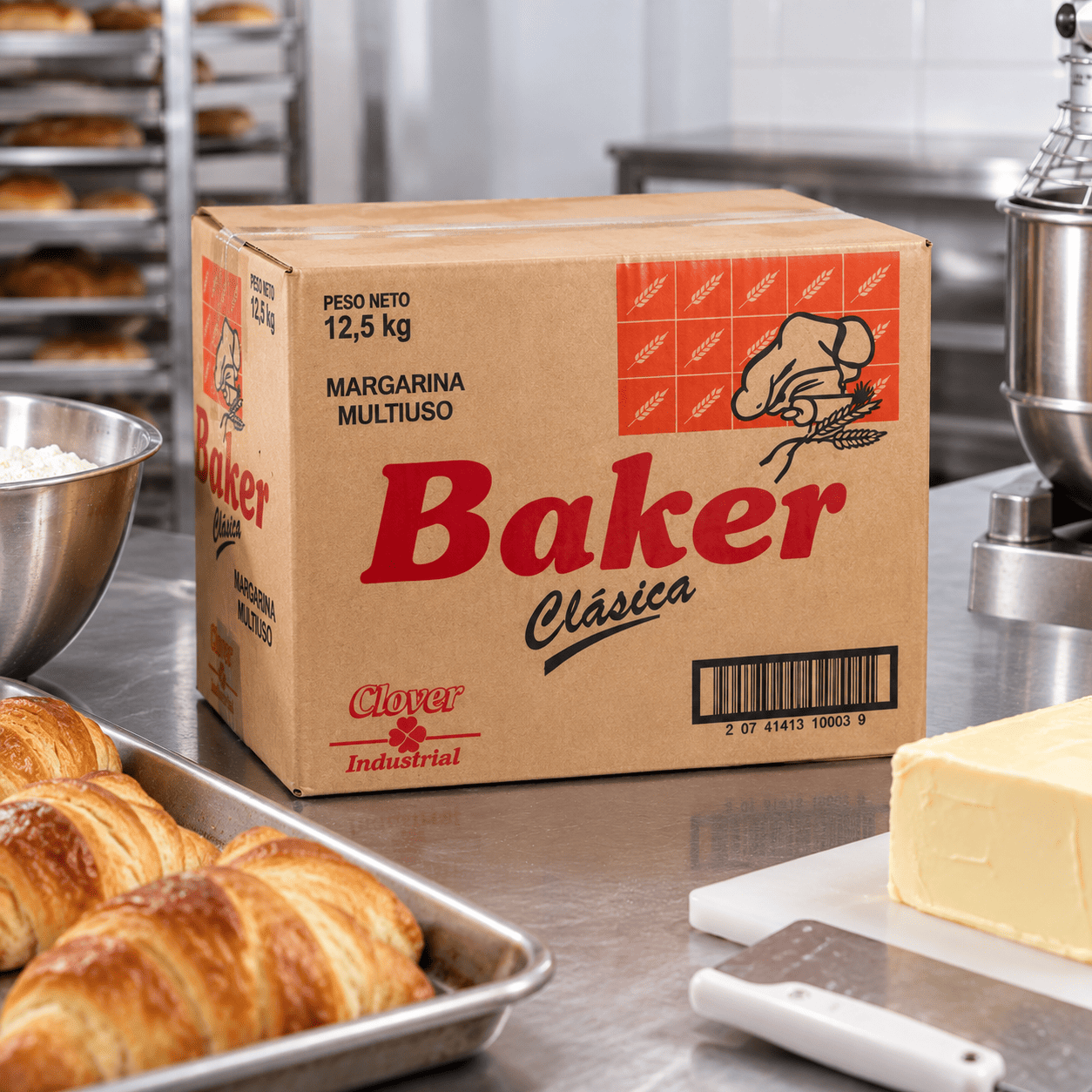 BAKER Margarina Clásica Bloque 12,5 kg para panificación