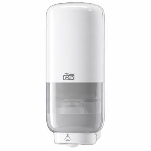 Dispensador Tork S4 automático para jabón en espuma blanco y negro
