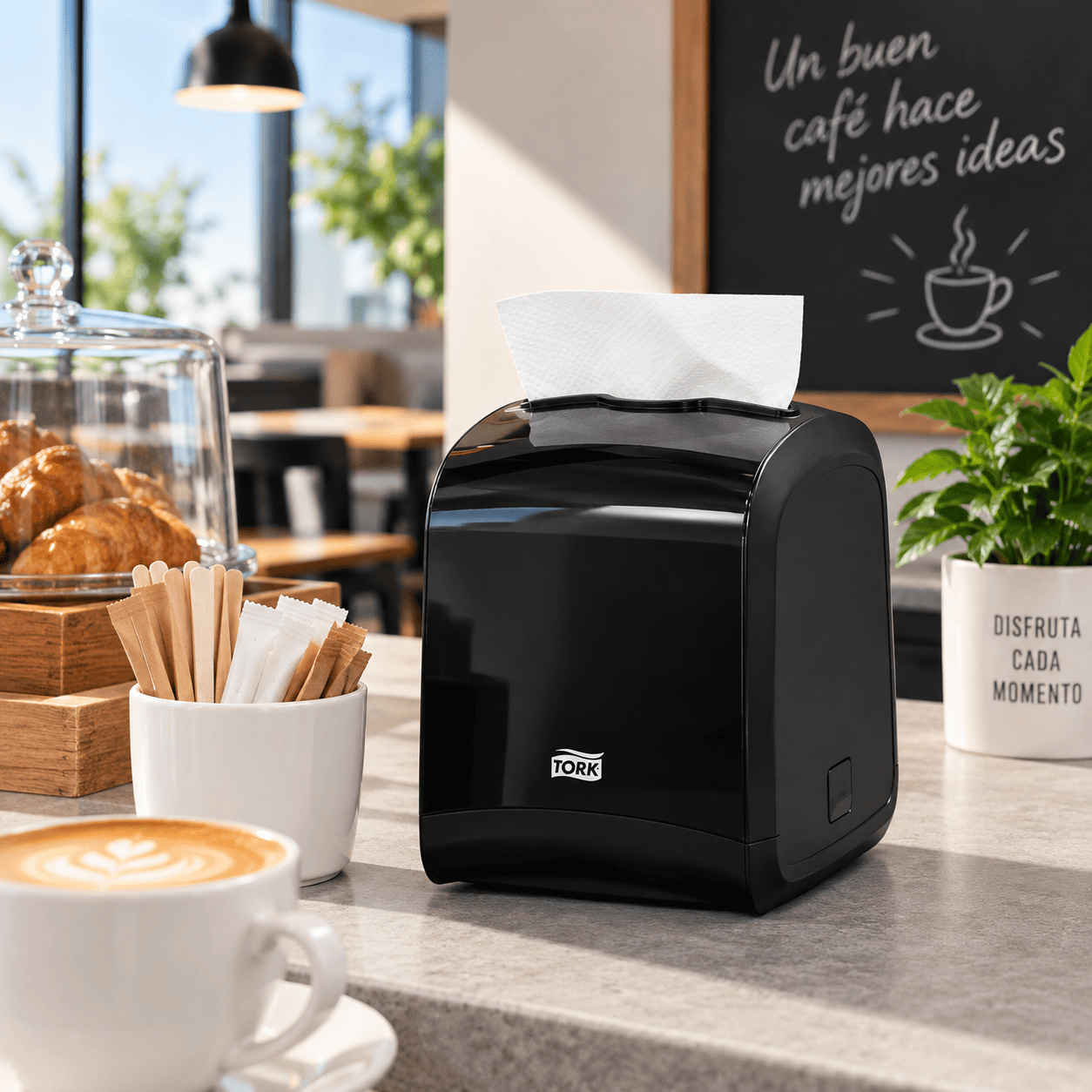 Tork Xpressnap Fit Dispensador de Servilletas Negro N14