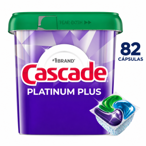 Cascade Platinum Plus detergente para lavavajillas en cápsulas 82 unidades