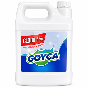 Cloro Goyca al 4% Galón para limpieza y desinfección
