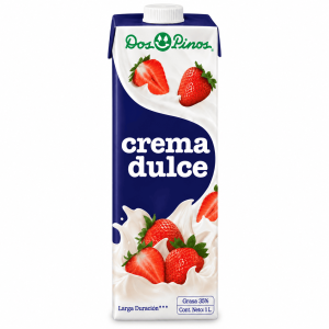 Crema Dulce Dos Pinos para Batir 1 L para postres y repostería