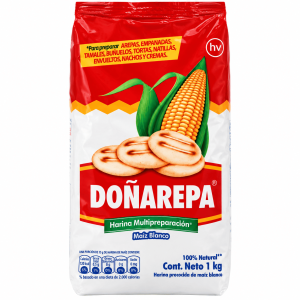 Doñarepa Harina de Maíz Blanco 1 kg