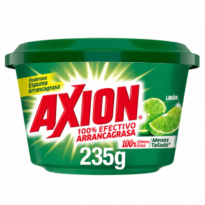 Lavaplatos Axion Limón en Pasta Arrancagrasa 235 g