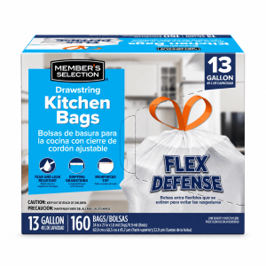 Member's Selection Bolsas para Basura con Cordón 49 L 13 gal